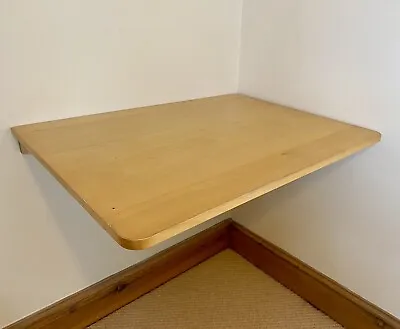 Birch Folding Desk Perfect For Micro Office Cupboard Conversion (see Photo) • £45