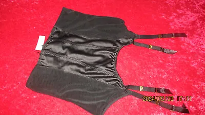 Ann Summers  Black  Waspie  Suspender  Size  M (12-14  Nwt  'besotted' • £30