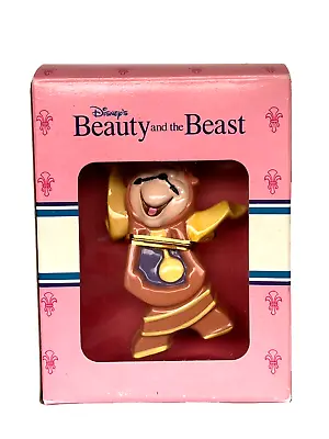 $23 • Buy VTG Schmid Disney Cogsworth BEAUTY & BEAST Clock Ceramic Figurine, New Open Box