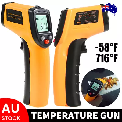 Temperature Gun Non-contact Digital Laser Infrared Thermometer LCD IR Temp Meter • $17.09