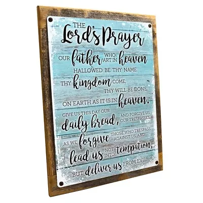 The Lord’s Prayer Metal Sign; Wall Decor For Office Or Meeting Room • $109.99