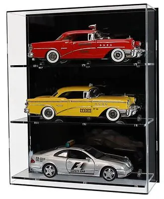 Acrylic Wall Display Case For Three 1:18 Scale Model Cars • £116.98