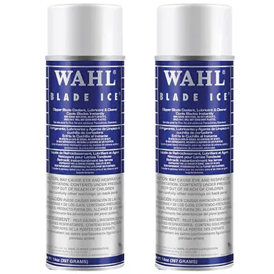 2 X Wahl Blade Ice Clipper Blade Coolant Lubricant & Cleaner 400ml • $64.99