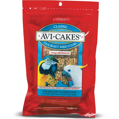 Lafeber Classic Avi-Cakes Gourmet Macaw And Cockatoo Food16 Oz • $23.53