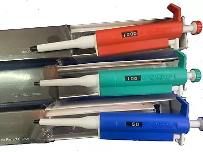 Micropipette Set Variable Volume 5-50Ul10-100Ul100-1000Ul Set Total 3 No Combo • $85.99