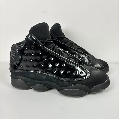 Jordan 13 Cap And Gown Size US 7Y (GS) Black Patent Leather 884129-012 • $59.95