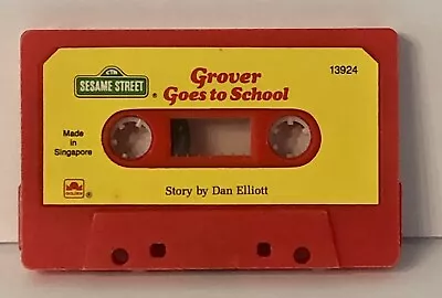 Vintage Sesame Street Grover Goes To School 13924 Cassette 1983 VG Tested • $6.75