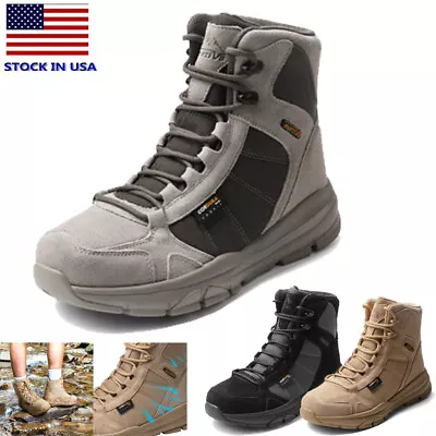 NORTIV8 Men's Waterproof Military Tactical Boots Outdoor Breathable Combat Shoes • $46.99