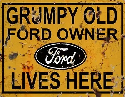 Ford Inspired Novelty Car Truck Aluminium Tin Garage Wall Decor Sign Dad Gift • $8.83