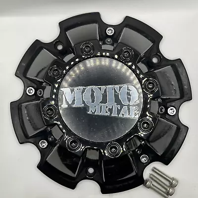 NEW Moto Metal Gloss Black Wheel Center Cap W/ Screws 5/6/8 Lug MO962 MO200 • $35