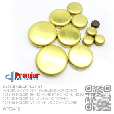 $45.50 • Buy Welch Plugs 6 Cyl 161-173-186-202 Motor [holden Lc-lj-lh-lx-uc Torana & Gtr-xu1]