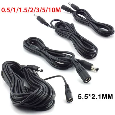 £1.19 • Buy 12V DC Power Extension Cable Male To Female Plug 2.1X 5.5mm Led Strip Light