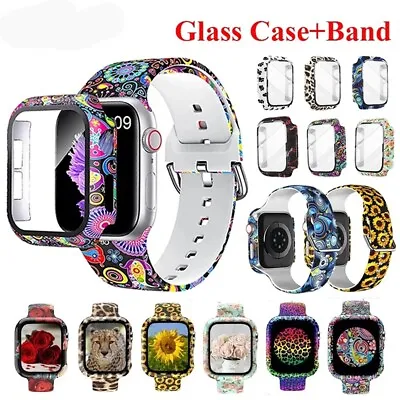 $14.99 • Buy Watch Band + Screen Protector Cover Case For Apple Watch Series SE 7 6 5 4 3 2 8