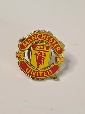 Manchester United Classic Red Devil's Pin Badge MUFC Man Utd Man U Rare Sheild  • £5