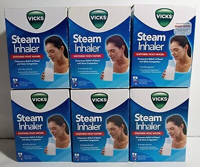 6 Vicks V1300N Steam Inhaler Soothing Vicks Vapors ( Lot Of 6 ) • $119.95