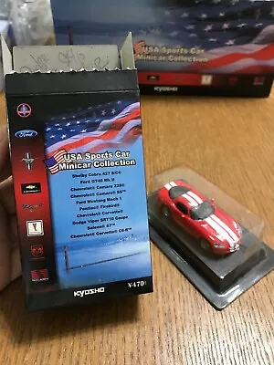 Kyosho - USA Car Collection - Dodge Viper SRT10 Coupe - Red 1/64 Mini Car - R11 • $9.99