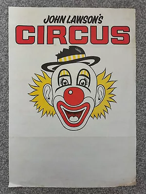 Vintage John Lawson's Circus 1990s Poster • £20