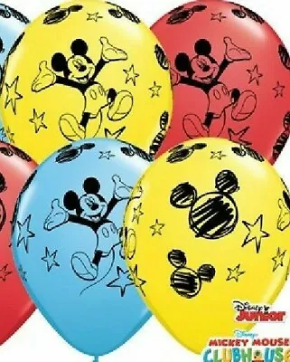 5 Disney Mickey Mouse Clubhouse Balloons - Top Quality Licensed - Birthday Party • £3.59