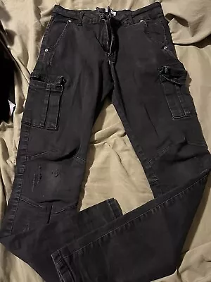 Reputation Studios (Lakenzie) Cargo Denim- Black • $29.99