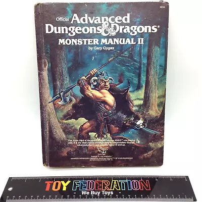 AD&D - Advanced Dungeons & Dragons MONSTER MANUAL II 2 1983 - Water Damaged • $29.99