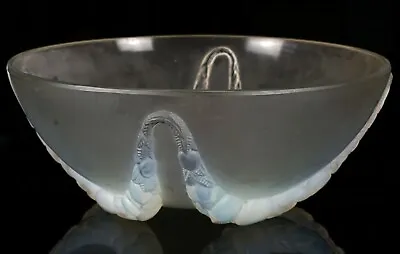 R Lalique -villeneuve- Large Frosted/opalescent Glass Centrepiece Bowl Dish 402 • £850