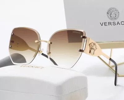 Versace High Rated Brown Classic Hot Selling Sunglasses With Box • $85