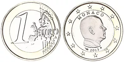 Monaco 1 Currency Coin Rare Year Edition 10.000 Stempelglan 107795 • $75.51