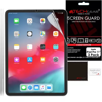 3 Pack TECHGEAR Screen Protector Guard For IPad Pro 11  2021 / 2022 Air 5 / 4 • £3.95