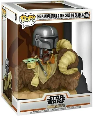Funko Pop Star Wars | The Mandalorian And The Child On Bantha #416 • £28.99