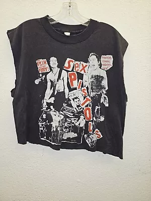 Sex Pistols Vintage Single Stitch Shirt  Black Flag Circle Jerks Dead Kennedys L • $139.99