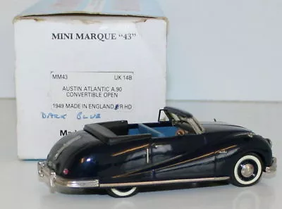 Minimarque 1/43 Uk14b - 1949 Austin Atlantic A90 Convertible - Open - Dark Blue • $174.99