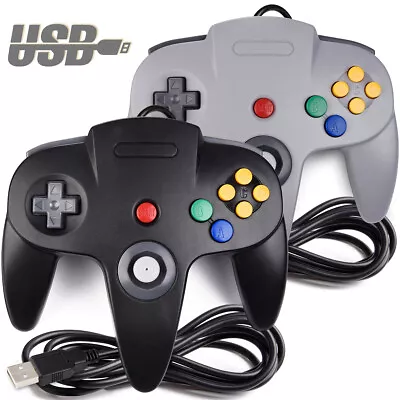 For Nintendo 64 N64 USB Controllers Gamepad Joystick For PC MAC Raspberry Pi • $11.32