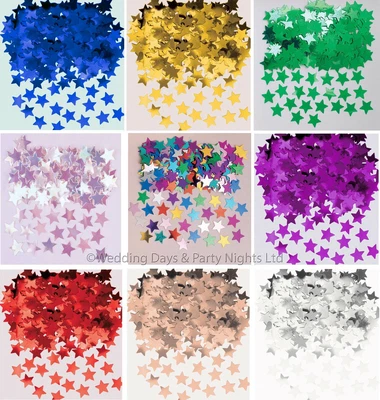 £1.69 • Buy 14g Metallic Stars Table Confetti Engagement Birthday Party Sprinkles Decor