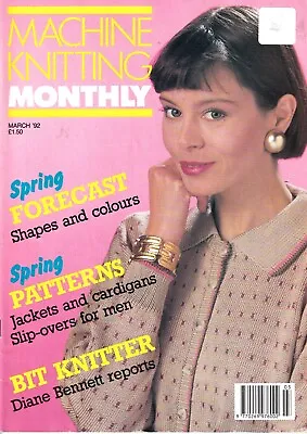 Machine Knitting Monthly Pattern Magazine March 1992 Vintage Iris Bishop Ladies • £6.49