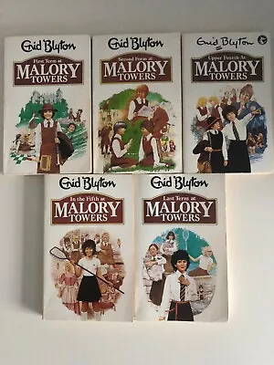 Malory Tower Books By Enid Blyton Consists Of Five Books. • £15