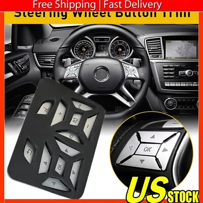 Steering Wheel Button Silver Trim For 2012-16 Mercedes Benz E C G Class GLA ML • $14.79