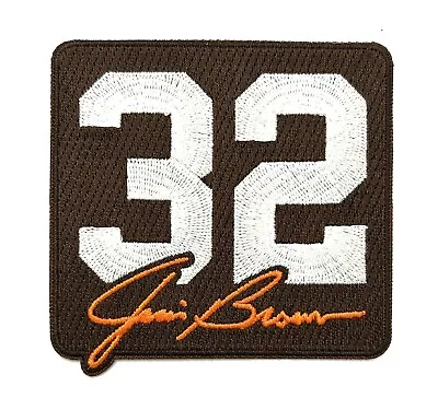 Jim Brown Memorial Patch Iron On Cleveland Browns #32 Football Jersey Patch • $14.99