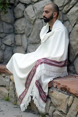 Meditation Shawl Or Meditation BlanketWool Shawl Or WrapOversize Scarf. Unisex • $49.99