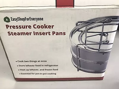 Stackable Stainless Steel Steamer Cooker Insert Pans For Instant Pot 5/6/8 Qt  • $23.50