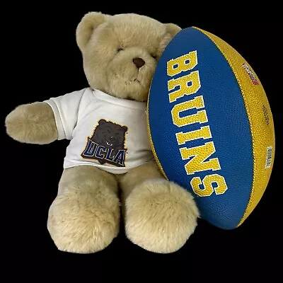 Ucla Bruins Plush Retro Joe Stuffed Teddy Bear 15” Build A Bear With Football • $20