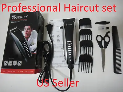 SURKER SK-5602 Electric Men Hair Clipper Shaver Trimmer Cutter Grooming Kit New • $19.91