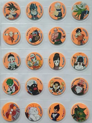 Dragon Ball Z Tazos/ Dizk Fluro - DBZ Series 1 Fluro Tazos Comeplete Set 40/40 • $750