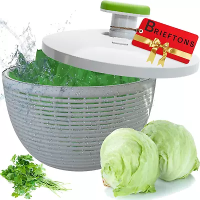 6.2-Quart Large Salad Spinner: Vegetable Washer Dryer Drainer Strainer With Bowl • $36.36