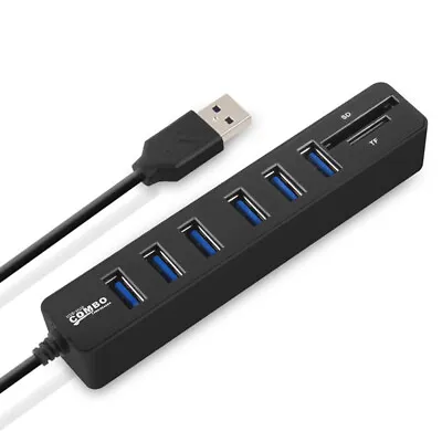 USB 2.0 Hub 6-Ports   Data Sync  Speed PC Laptop Desktop M2C5 • $8.03