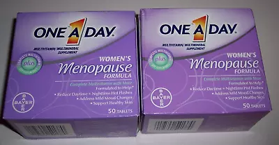 2 One A Day Women's Menopause Formula Mood Hot Flash 50 Ct Exp 3/24 & 5/24 C4 • $26.99