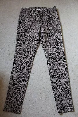 Michael Kors Sz M Pull On Slim Cheetah Print Tan & Black Legging Pants • $20