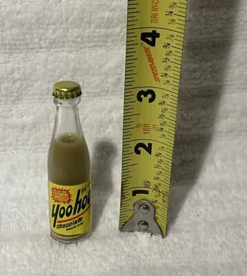 VTG YooHoo Chocolate Drink Miniature Glass Bottle 3” Paper Label Soda Pop • $20.99