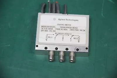 $69.99 • Buy Agilent Rf Coaxial Switch Dc-4ghz N1810tl Options 004 115 202