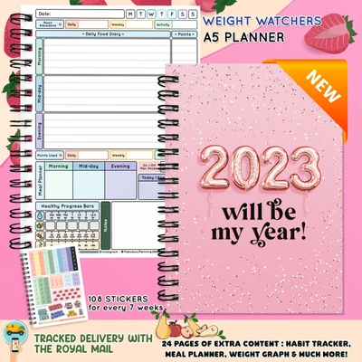 £7.45 • Buy A Diet Food Diary WEIGHT WATCHERS Journal Planner Book 2023 SLIMMING LOG*** C46