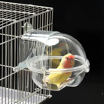 Plastic Parrot Bath Box Bird Bath Box Shower Box Bird Bath For Cage • £13.86